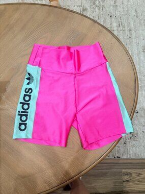 Adidas Athletic Shorts | Medium | Pink & Teal | Women’s